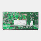 ITプロフェッショナル向けのカスタマイズされたグリーンPCB回路基板 デスクマット (キーボード&マウス)
