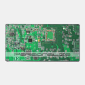 ITプロフェッショナル向けのカスタマイズされたグリーンPCB回路基板 デスクマット (正面)