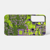 ITプロフェッショナル向けの黄色のPCB回路基板デザイン SAMSUNG GALAXYケース (裏面横)