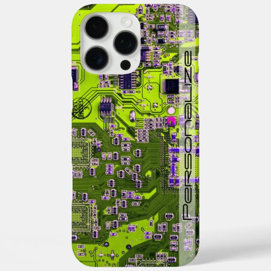 ITプロフェッショナル向けカスタムイエローPCB回路基板 Case-Mate iPhoneケース (裏面)