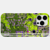 ITプロフェッショナル向けカスタムイエローPCB回路基板 Case-Mate iPhoneケース (裏面 (横))