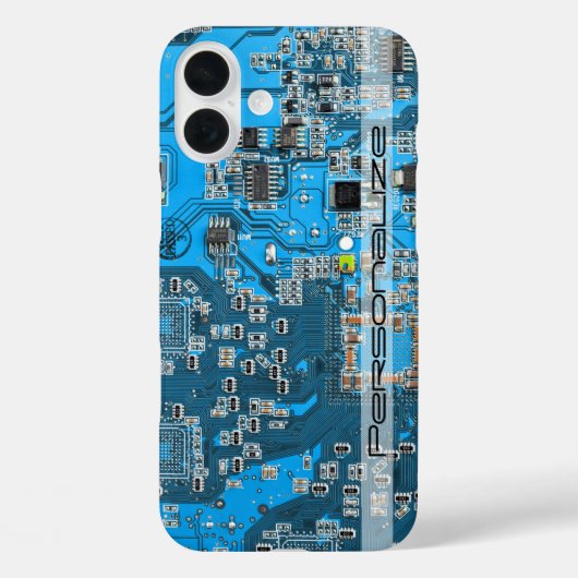 ITプロフェッショナル向けカスタムブルーPCB回路基板 Case-Mate iPhoneケース (裏面)