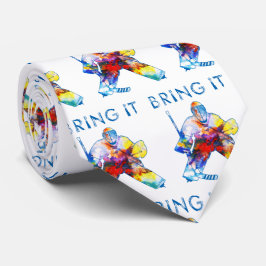 Itホッケーゴアリーの水色をもたらす ネクタイ