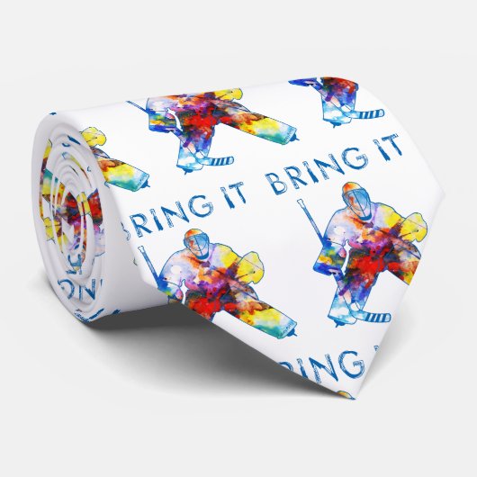 Itホッケーゴアリーの水色をもたらす ネクタイ (ロール)