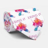 Itホッケーゴアリーの水色ピンクのネックタイをもたらす ネクタイ (ロール)