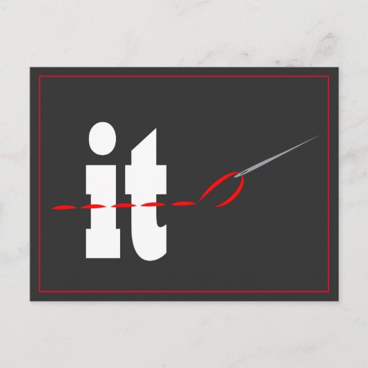 Itポストカードの縫い合わせ ポストカード (正面)