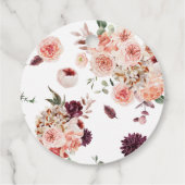 ITポップ・アートのシャンパンメッセージカード フェイバータグ (裏面)