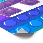 Itポップ・アートのボーイ誕生日恐竜ロボットパーソナライズされた ポスター (角)