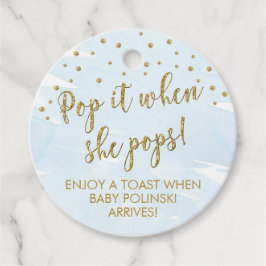 ITポップ・アートのラベル、BOY CHAMPAGNEメッセージカード フェイバータグ