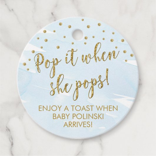 ITポップ・アートのラベル、BOY CHAMPAGNEメッセージカード フェイバータグ (正面)