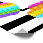 Itポップ・アートの誕生日ウェルカムサイン ポスター (角)