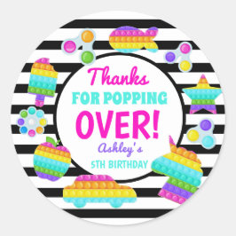 Itポップ・アートの誕生日ステッポップ・アートのカー ラウンドシール