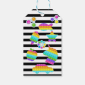 Itポップ・アートの誕生日招待状、ポップ・アートのFidget招待状、 ギフトタグ (裏面)