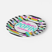 Itポップ・アートの誕生日招待状、ポップ・アートのFidget招待状、 ペーパープレート (アングル)