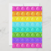 Itポップ・アートの誕生日招待状、ポップ・アートのFidget招待状、 招待状 (裏面)