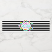 Itポップ・アートの誕生日水ラベル ペットボトルラベル (シングルラベル)