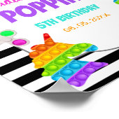 Itポップ・アートの誕生日On Fidgetポップ・アートの Push Welcome ポスター (角)