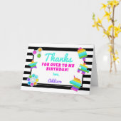 Itポップ・アートの誕生日Thank you Note カード (黄色い花)