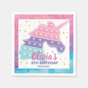 Itポップ・アートの Fidget誕生日パーティー スタンダードカクテルナプキン