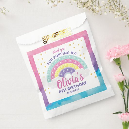 Itポップ・アートの Fidget誕生日パーティー フェイバーバッグ (封をした状態)