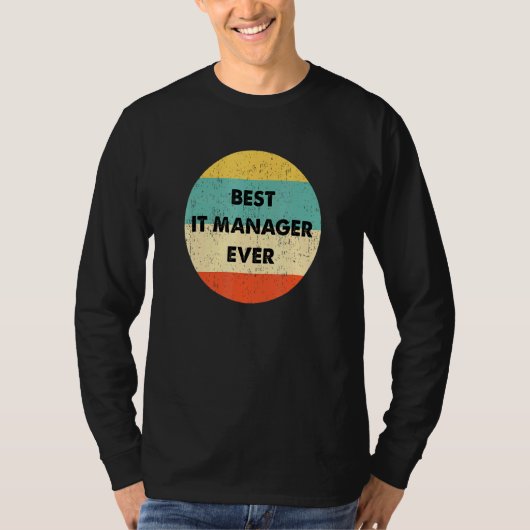 Itマネジャ最高のーItマネージャ Tシャツ (正面)