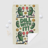 Itマンガの漬物を使った漬物ボールのディル ゴルフタオル (インサイチュ)