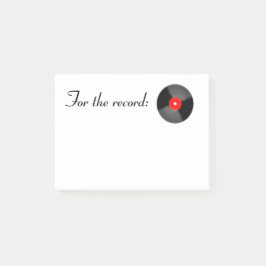 Itメモを記録する赤 ポストイット