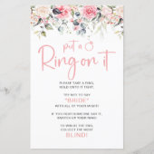 Itリングや輪ゲームにブライダルシャワーを付ける (正面)