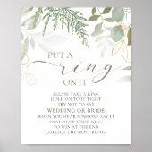 Itリングや輪ゲームにブライダルシャワーを付ける ポスター (正面)