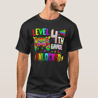 Itレベポップ・アートのル4グレードのアンロックされたビデオゲームのバックトT Tシャツ