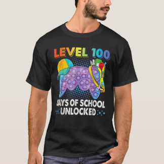 ITレポップ・アートのベル100日の学校がビデオゲームを開始 Tシャツ
