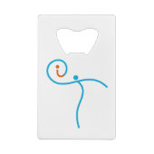 itロゴ01、シアン/赤 クレジットカード栓抜き (裏面)