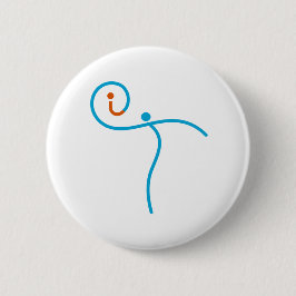 itロゴ01、シアン/赤 缶バッジ