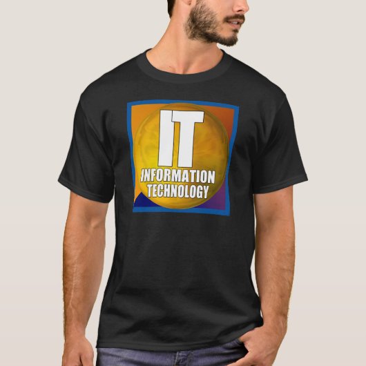 ITロゴ – 情報技術 Tシャツ (正面)