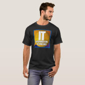 ITロゴ – 情報技術 Tシャツ (正面フル)