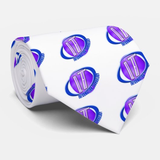 ITロゴORB/SWOOSH情報技術 ネクタイ (ロール)