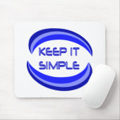 It保シンプル復旧スローガン引用文ブルー マウスパッド (マウス)