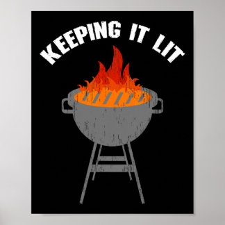 It保Bbqグおもしろいリング ポスター