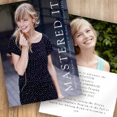 It写真の卒業発表をマスター 招待状