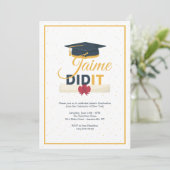 It卒業党招待状 招待状 (スタンド正面)