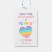 it友ポップ・アートの人バレンタインのクラス交換 ギフトタグ (正面)