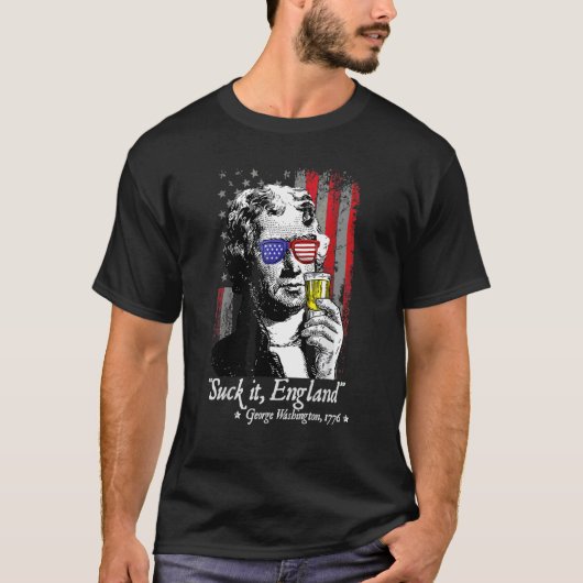 It吸 England 7月4日George Washington 177 Tシャツ (正面)