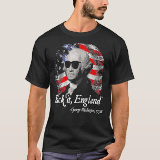 It吸 England 7月4日George Washington 177 Tシャツ