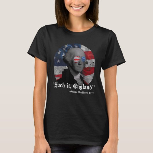 It吸 England 7月4日George Washington 177 Tシャツ (正面)