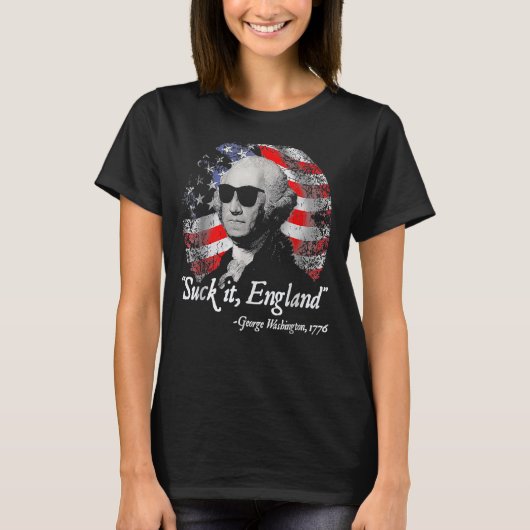 It吸 England 7月4日George Washington 177 Tシャツ (正面)