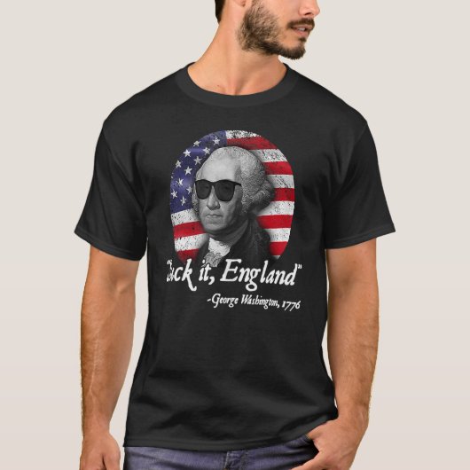 It吸 England 7月4日George Washington 177 Tシャツ (正面)