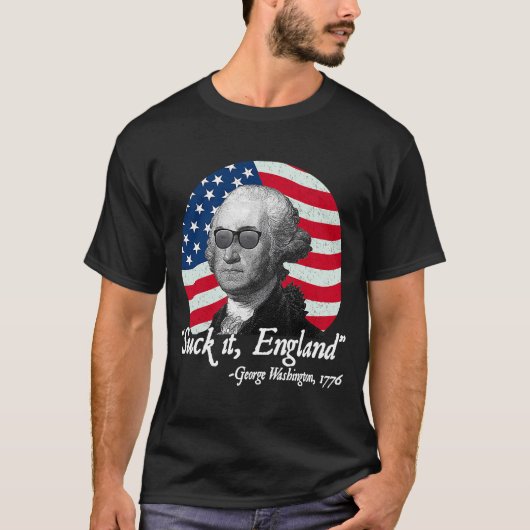 It吸 England 7月4日George Washington USA Tシャツ (正面)