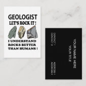 IT地質学者をロック 名刺 (正面/裏面)