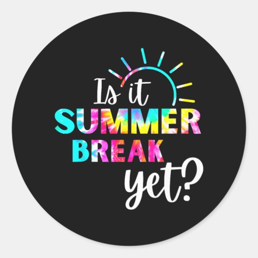 It夏休みも先生評価2 ラウンドシール (正面)