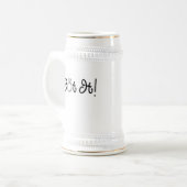 It得婚約リングや輪 ビールジョッキ (正面左)